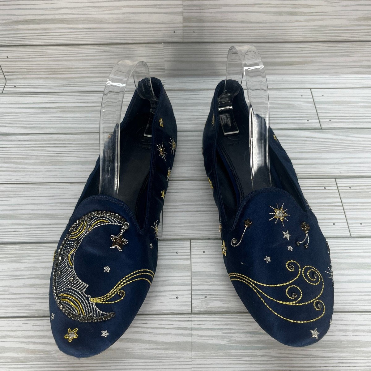 Discount tory burch olympia embroidered loafer Hot Sale