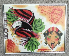 Tattoo Studio Shop Flash Single Reclaim, Salvation, Grenade, Gun 11"X17" Print