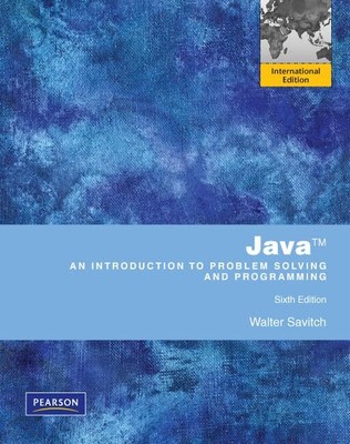 Java An Introduction to Problem Sol..., Savitch, Walter