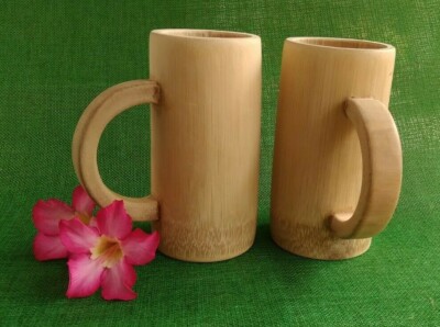 Bamboo Beer Mug Juice Cup Coffee Cup Gift Eco Friendly Rich Texture  Handmade cup | eBay.de