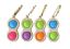 miniatura 1  - Push Pop Keyring Simple Dimple Mini Fidget Sensory Stress Relief Special  UK..