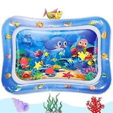 Inflatable Tummy Time Mat Premium Baby Water Mat for Infants Toddlers is Neutral