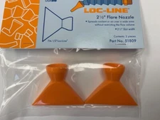 2-1/2" FLARE NOZZLES FOR 1/2" LOC-LINE - 2 PIECES PER PACK -  #51809