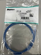 Panduit UTP28SP3BU 3 ft. Cat 6 28awg Blue Copper T568B Patch Cable