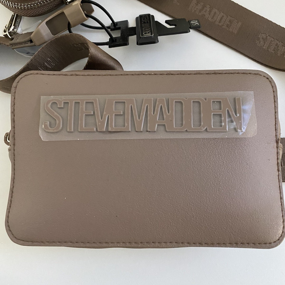 Steve Madden Fanny Pack Belt Bag Crossbody Neutral Brown w  display picture 2