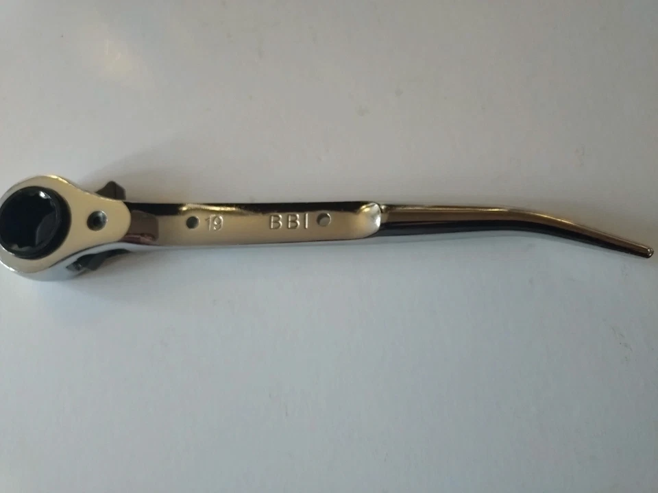 Scaffold Spanner Ratchet Podger Steel wrench 19 & 21mm Scaffolders 2 Ways Tools - Image 3 of 4