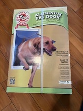 Extra Large Deluxe Aluminum Frame Pet Door Magnetic Flap Dog Cat 10.5 In X 15