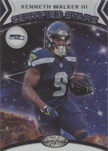 Kenneth Walker III On Card Auto/99 NFL Emanate 2024 Seahawks 8x10