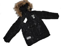 MÄDchen Winterjacke Jacke Parka Parker Style Schwarz B.B. Land Gr. 110 116 Neu