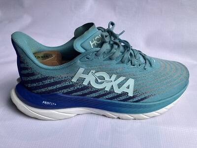 HOKA WOMEN'S MACH 5 OCEAN MIST/EVENING SKY ATHLETIC TRAINING SHOES