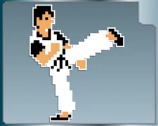 THOMAS from Kung-Fu Vinyl Decal #1 Car Truck Laptop Arcade Sprite Sticker