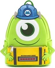Loungefly Monsters Inc Mike Wazowski Mini Backpack Disney Pixar NEW 