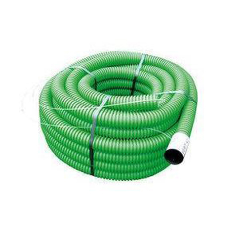 Gaine TPC verte Ø 40 mm fourreau de protection télécom enterré 25m avec tire-fil nylon