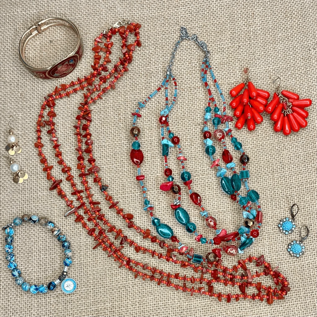 Red turquoise sale necklace