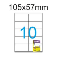 500 Aufkleber 105X57Mm Etiketten Weiß 105X57 50 Blatt A4 Luma Vielzweck-Etikett