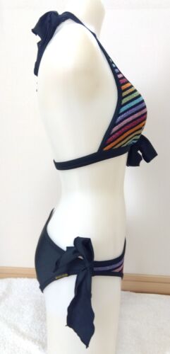 Beach Queen Shreanu Japan Made Strappy Bikini Swimwear Women's Japanese Size 9M - Picture 7 of 23
