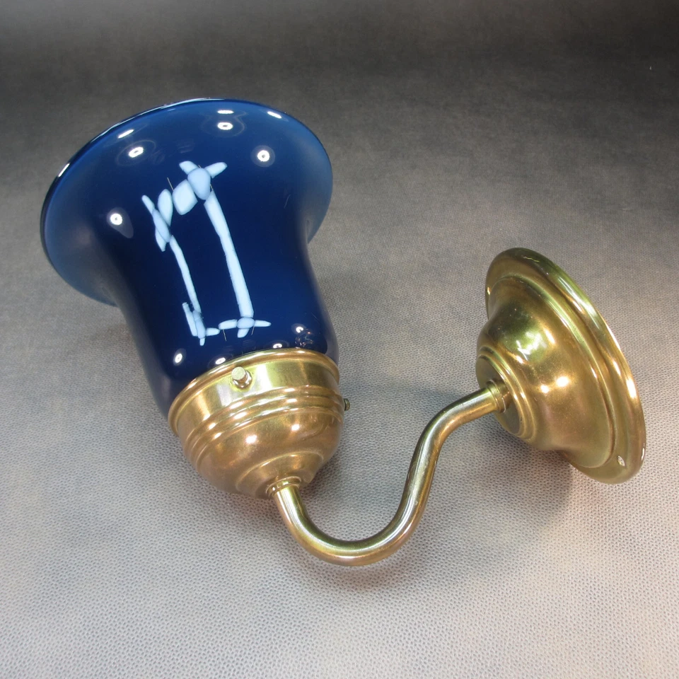 Engl. Messing Wandlampe Vintage Lampe Spiegel Wandleuchte Antik Stil Flurlampe - Bild 1 von 4