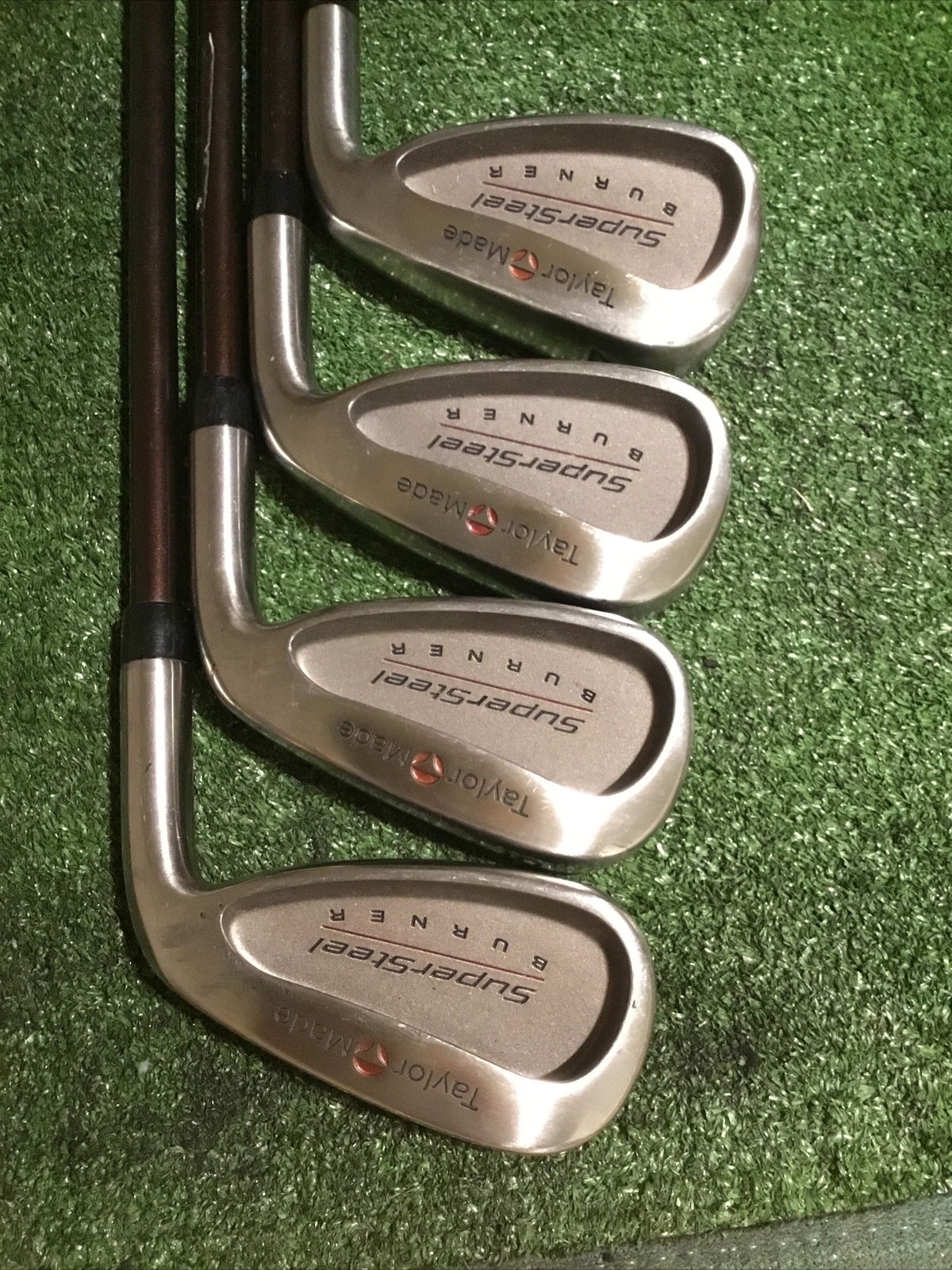 TaylorMade Burner Supersteel Irons Set (4PWSW) Seniors M70 Graphite