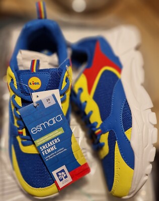 Baskets Lidl Esmara Femme Taille 39 - Édition 2022 - Bleu - Neuf Avec Boîte