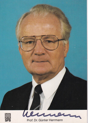 Autogramm - Prof. Dr. Günter Herrmann - SFB
