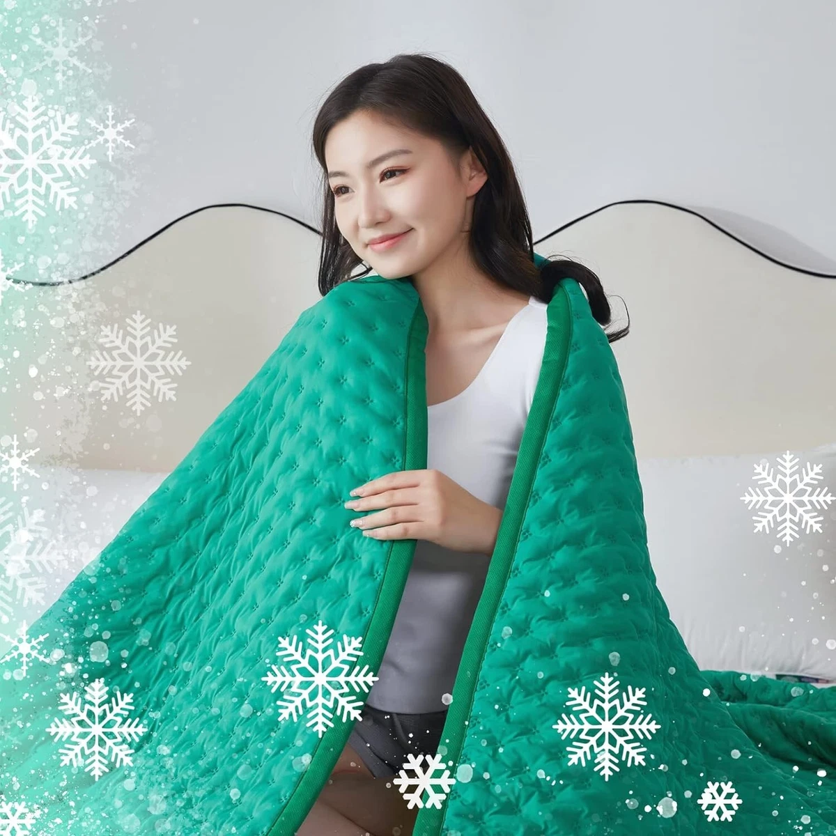 Ultra Cooling Blanket for Hot Sleepers Lightweight Breathable