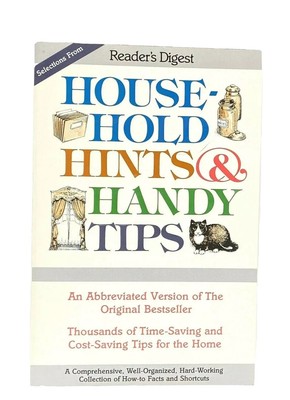 Readers Digest book Household hints handy tips organizing and cleaning guide EUC