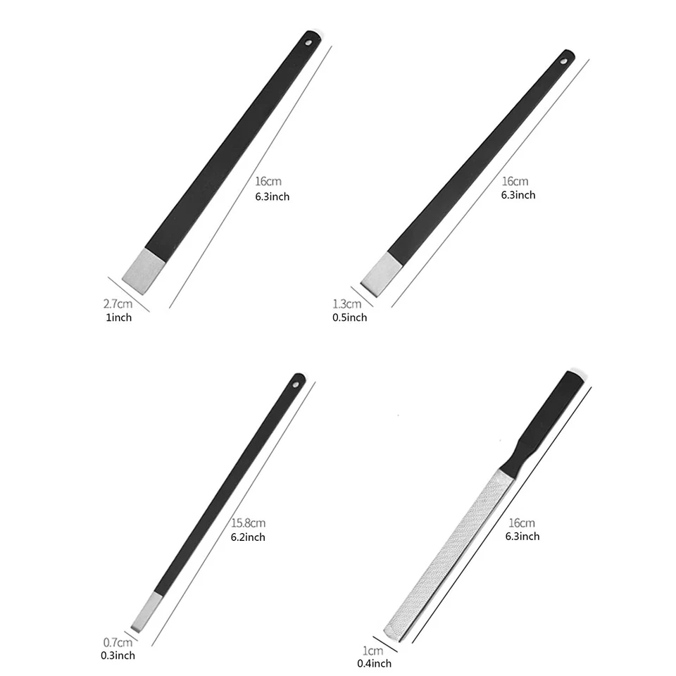 Juego de herramientas de cuchillo de pedicura removedor de cutículas de acero pie encarnado uña del pie reparación de callos Foto 4 de 4