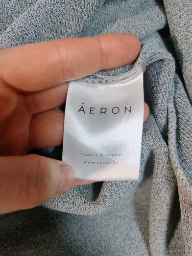 Aeron clothing Grey Knit Midi Dress Luxury Designer Size 8 $695 - Picture 6 of 7