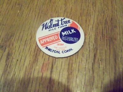 WALNUT TREE HILL FARM SHELTON CONNECTICUT  MILK BOTTLE CAP UNUSED