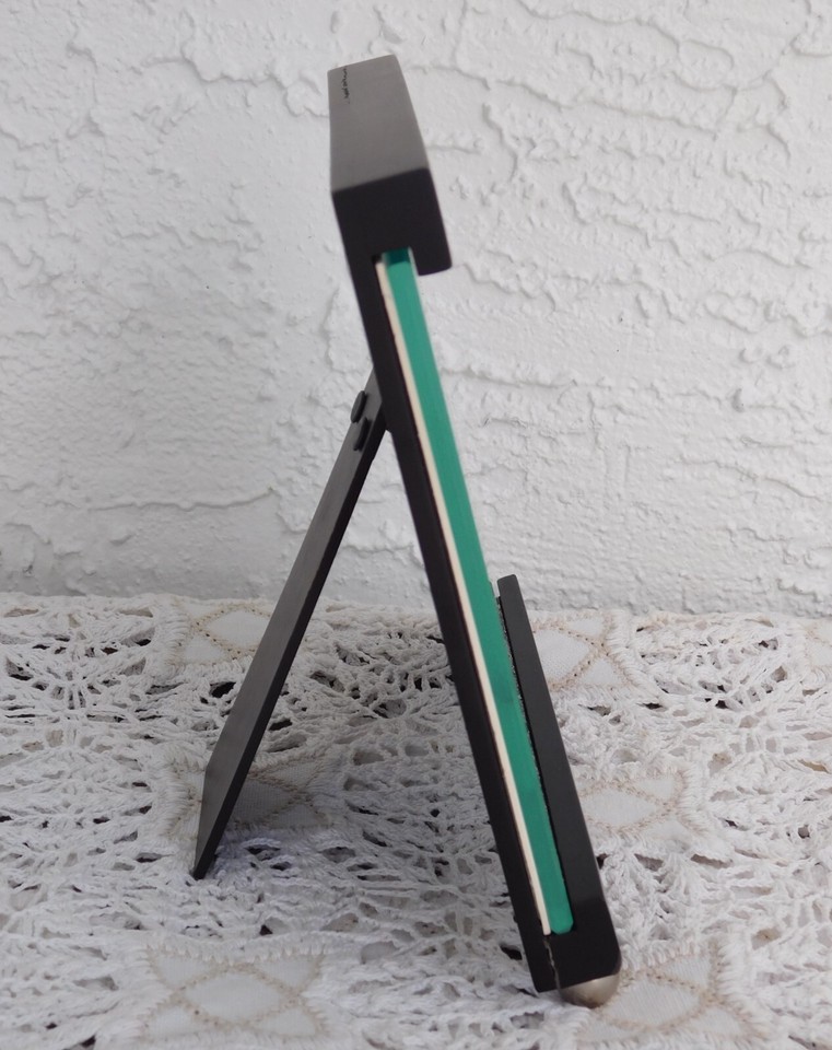 VINTAGE 2010s Modern Black Wood Picture Easel Frame for 6"x4" or 7"x5