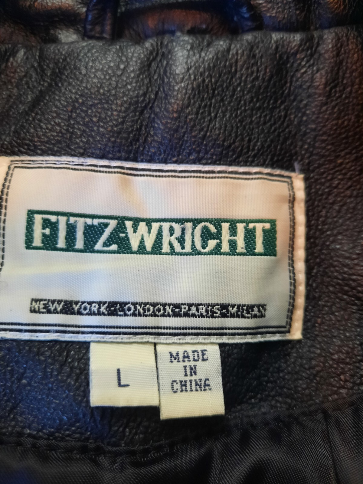 Fitz-Wright Woman’s Size Medium Black Genuine Lea… - image 4