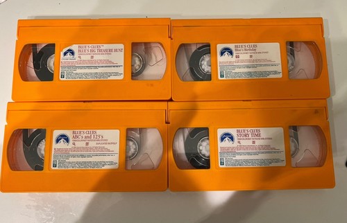 Blues Clues VHS Kassette 4 Stück GETESTET
