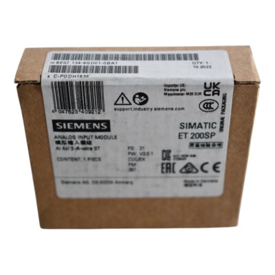 NEW SEALED Siemens 6ES7134-6GD01-0BA1 SIMATIC ET 200SP, ANALOG INPUT MODULE, AI 