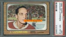 1966 Topps Hockey 67 Jacques Laperriere PSA 8 (5643)