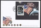 Isle of Man 2009 FDC MS 40th Anniversary of Man on the Moon
