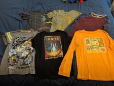 6 Piece Boys Size 10/12 Shirt Lot Cat Jack Old Navy Wonder Nation