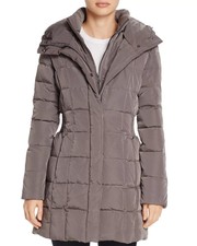 265 Cole Haan Women's Zip Front Puffer Coat Carbon Medium yfe2626