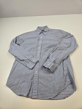 Ralph Lauren Shirt Mens Small Blue White Gingham Check Button Down Cotton