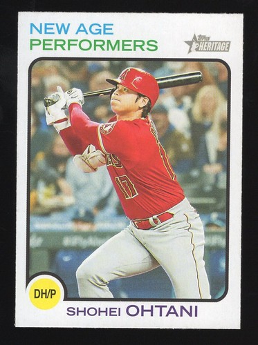 Shohei Ohtani #NAP-4 2022 Topps Heritage New Age Performers card