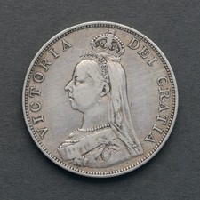 1890 Victoria Silver Double Florin – British Coin