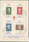 LS93983 Belgium 1953 anti-tuberculosis FDC used