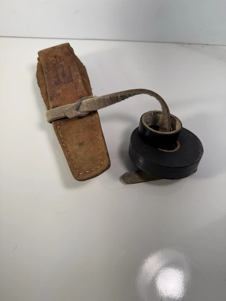 Kit de herramientas Lineman’s vintage emitido por USMC 1989 cuchillo alicates soporte de cuero cinta Sta Foto 3 de 4