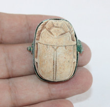 UNIQUE HANDMADE ANCIENT EGYPTIAN PHAROH ROYAL King Special Ring Scarab (BA)