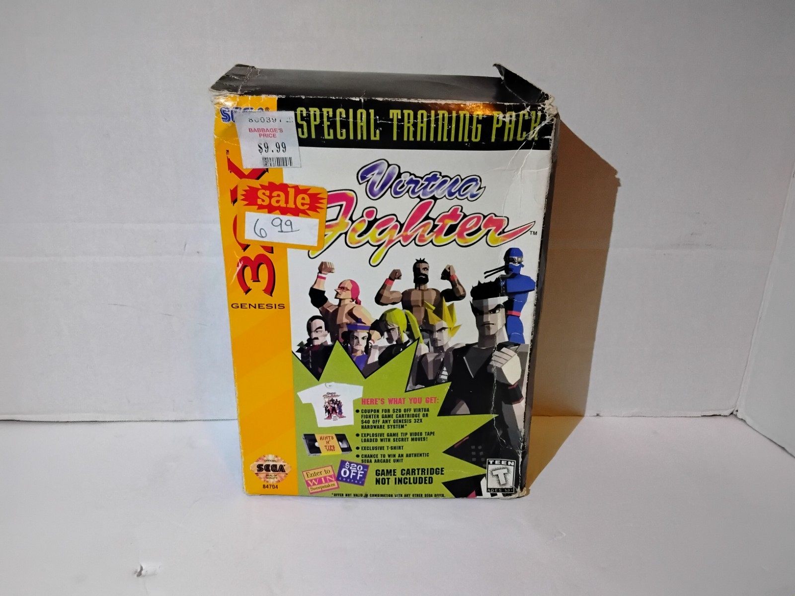 Virtua Fighter Special Training Pack Sega Genesis 32X RARE Promotion VHS,T shirt