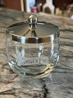 MCM Sweet N Low Sugar Sweetener Bowl Jar Libbey Glass Promo White Logo Vintage — photo 1