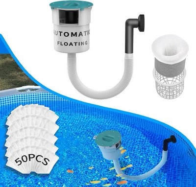 Valdorena Surface Float Skimmer 2025 Upgrade Turquoise Above Ground Pool