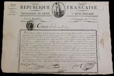 Documento fanteria di linea 3a mezza brigata livorno