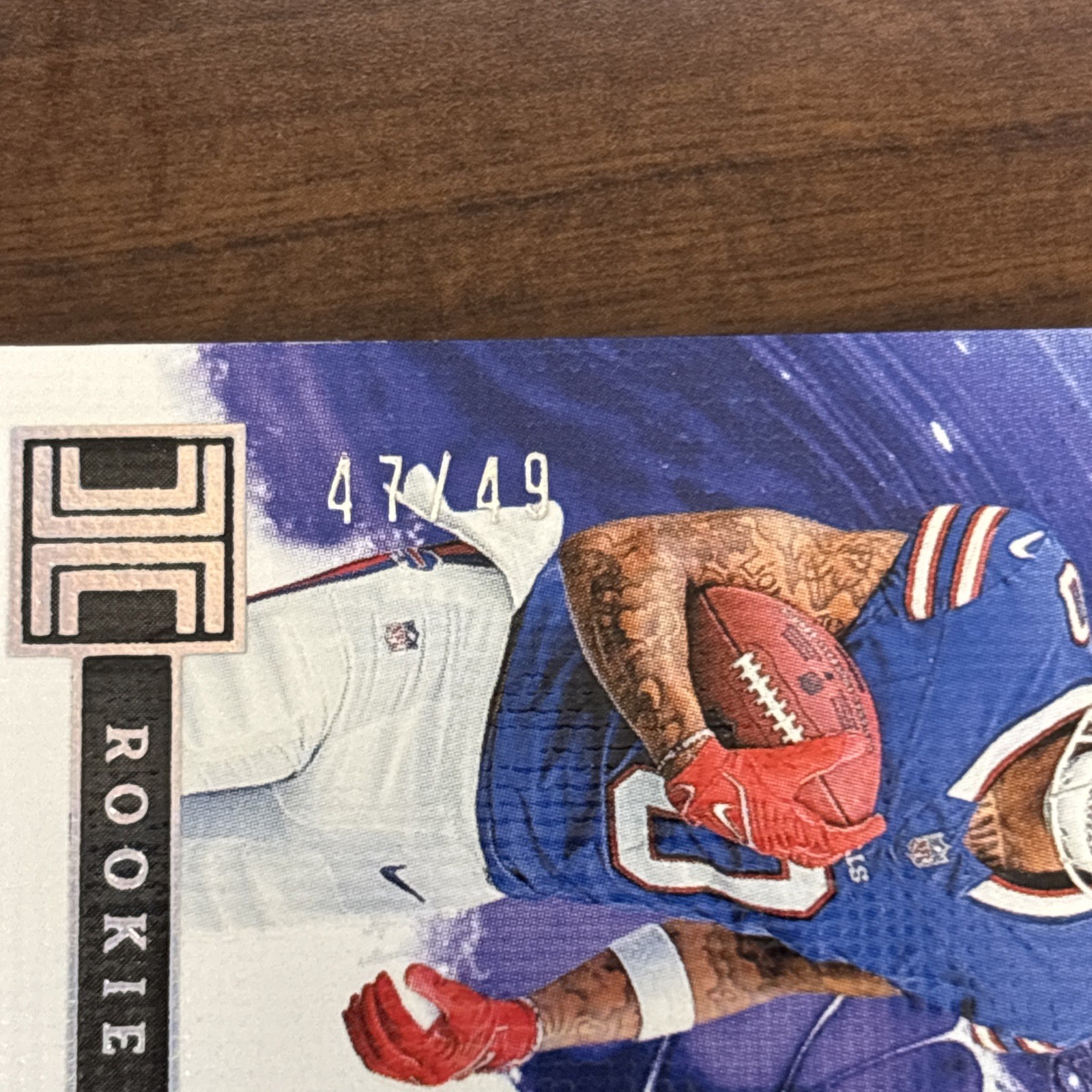 2024 panini impeccable RPA-KCN Keon Coleman RPA /49 Rookie Patch Auto Bills view 2