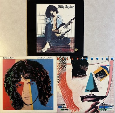 Billy Squier 3 LP vinyl lot - Don't Say No - Emotions In Motion - Signs Of Life