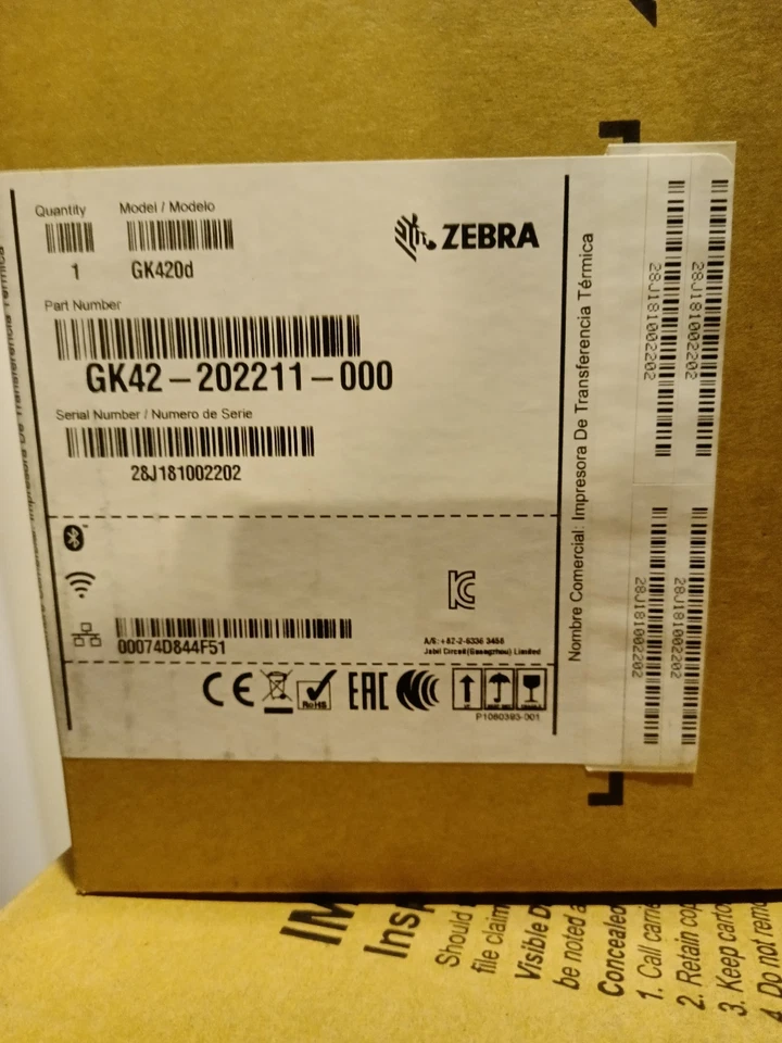 ZEBRA GX420d Direct Thermal Desktop Printer GX42-202510-000 - Image 3 of 4